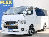 トヨタ&nbsp;ハイエースバン&nbsp;5D2.0スーパーGLダークプライムⅡロング&nbsp;フローティングナビ&nbsp;千葉県