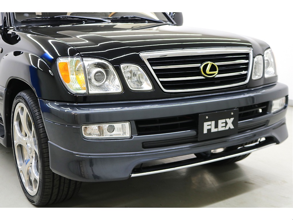米国レクサスＬＸ４７０☆後期型５速ＡＴ☆１ナンバー登録☆ブラックⅡ☆純正ＵＳコーナーランプ☆フロントリップ☆イルミ付きサイドステップ☆