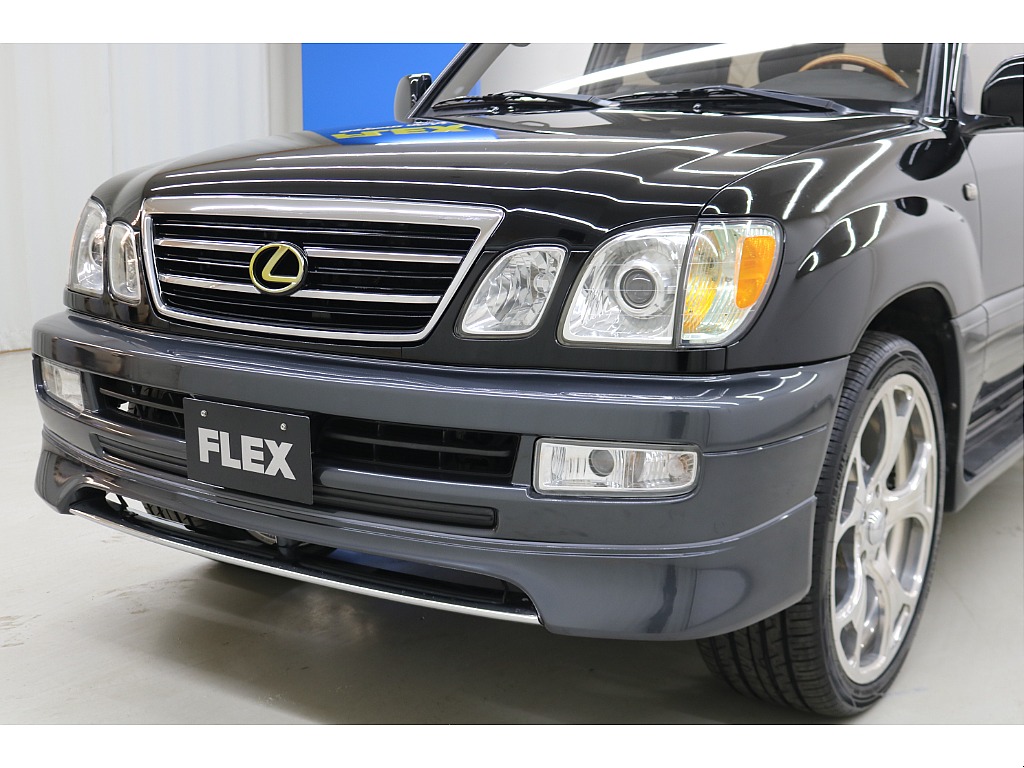 米国レクサスＬＸ４７０☆後期型５速ＡＴ☆１ナンバー登録☆ブラックⅡ☆純正ＵＳコーナーランプ☆フロントリップ☆イルミ付きサイドステップ☆