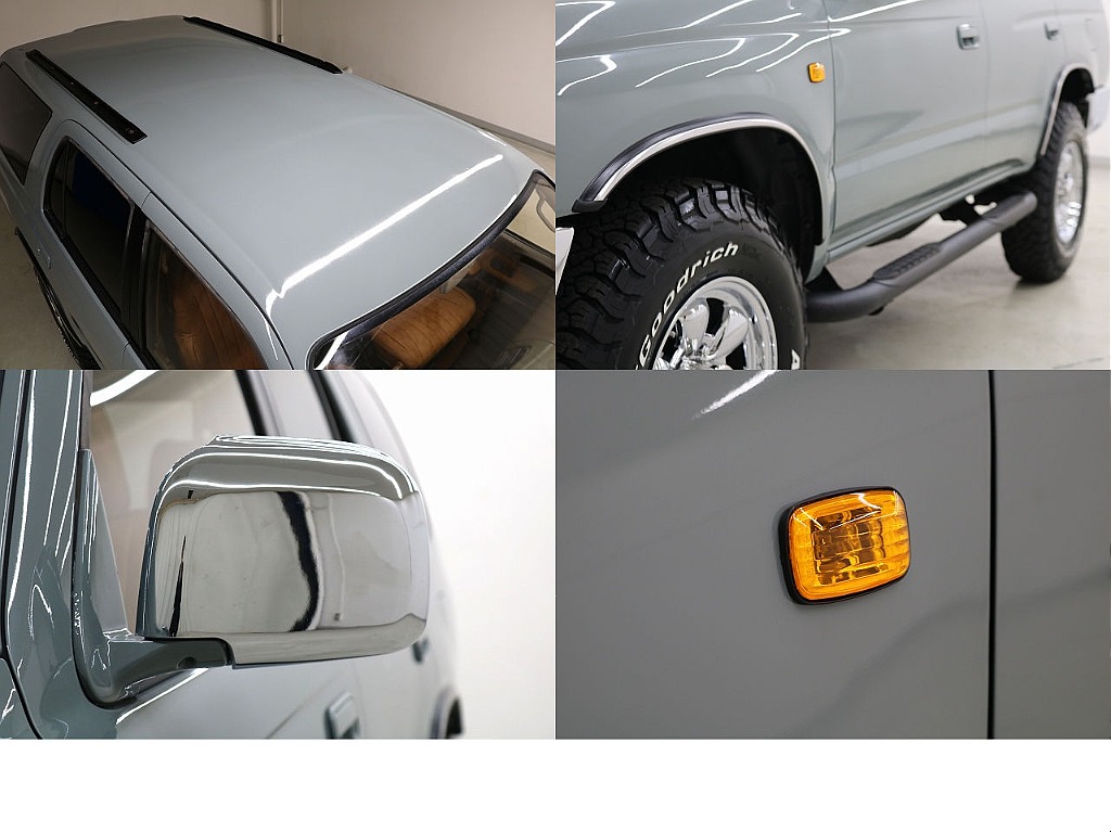 ルーフレール☆４Ｒｕｎｎｅｒ仕様☆新品チューブサイドステップ☆新品メッキドアミラーカバー☆新品クリスタルサイドマーカー☆