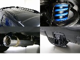 ルーフレール☆新品オリジナル２インチリフトＵＰコイル☆新品ショックアブソーバー☆新品ＪＡＯＳマフラー＆オールステンレス中間マフラー☆ヒッチメンバー☆