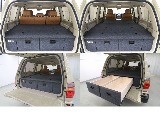 新作ＦＬＥＸオリジナルＲＯＫＵ ＮＡＮＡドロワーキット☆大容量収納＆フルフラット構造ですのでキャンプ、車中泊にピッタリです♪