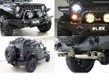買取特選車☆後期モデル☆カスタム満載☆プロジェクターヘッドライト☆ＩＰＦフォグランプ☆ラギッドリッジXHD前後バンパー☆ＪＡＯＳ４本出しマフラー☆ヒッチメンバー☆