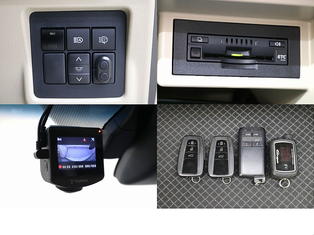 ＴＶキット☆ビルトインＥＴＣ☆前後ドライブレコーダー☆純正リモートスタート（一体型）☆Grgoセキュリティ☆