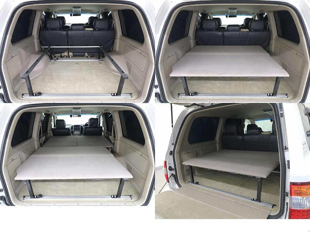 ラゲッジルームは広々としており、ベッドキットも装着済みですので車中泊も楽々出来てしまいます♪
