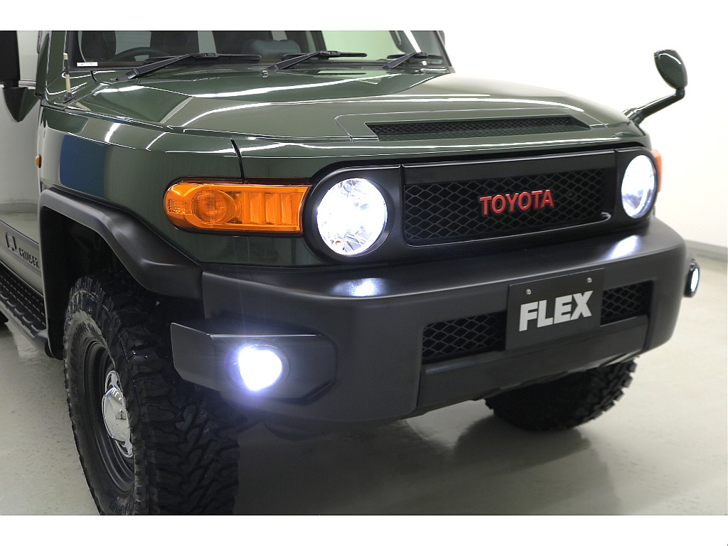 オフロードＰＫＧ☆アーミーグリーン☆トレイル仕様☆新品オリジナルリフトＵＰコイル☆フォグランプ☆ショートアンテナ☆ＳＵＮＴＲＥＸヒッチメンバー☆ルーフラック☆