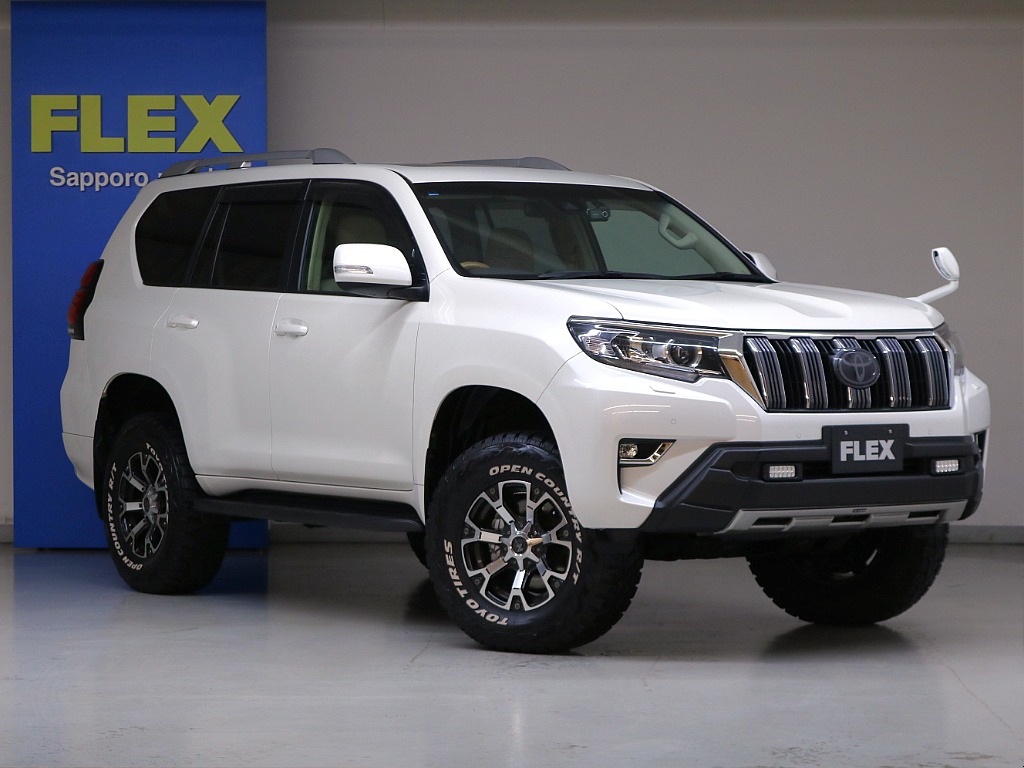 ホワイトパールクリスタルシャイン☆新品２インチリフトＵＰ☆ＪＡＯＳバンパーガード☆ＬＥＤヘッドランプ＆フォグランプ☆リヤバンパーステップガード☆