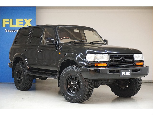 全塗装ブラック☆フロントグリルブラックアウト☆リフトＵＰ☆新品クリスタルフロントウィンカー☆新品クリスタルサイドマーカー☆新品３色ＬＥＤテールランプ☆ガナドールマフラー☆