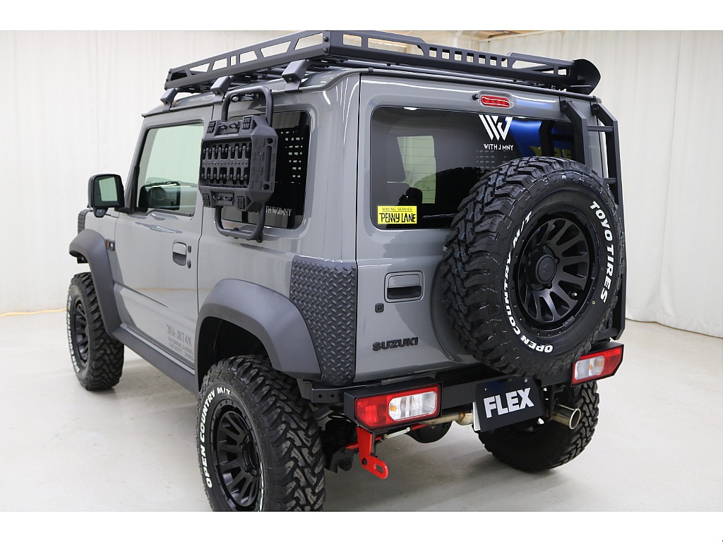 ショウワガレージリフトＵＰキット☆リヤスチールバンパー☆C.L.LINKスクエアルーフラック☆C.L.LINKリヤラダー（アルミ製）コーナープロテクター☆サイドラック☆牽引フック☆フジツボマフラー☆