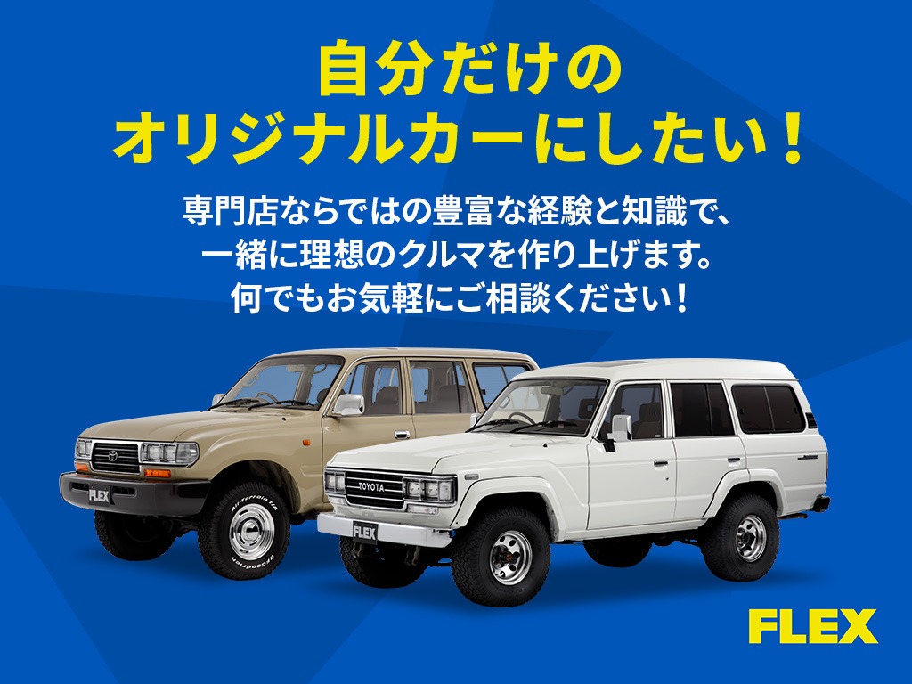 追加カスタムで自分好みの一台を作り上げる事も可能です♪