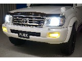 中期型☆ディーゼルターボ☆マルチレスモデル☆リフトＵＰ☆オーバーフェンダー☆バグガード☆新品フルメッキグリル☆後期ＬＯＯＫヘッドライト☆クリスタルフォグランプ☆