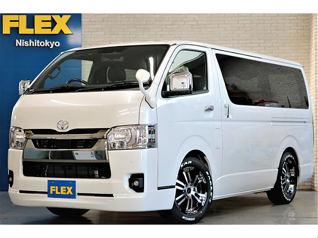 新車ハイエースＶダークプライムⅡ２８００ディーゼルターボ両側パワースライドドア装備車両入庫！！オリジナルパーツでカスタム済みの１台！！