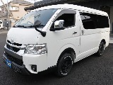 令和4年式ハイエースワゴンＧＬアゲ系カスタム車両入庫！！新品オリジナル１６インチアルミＳＥＴ新品スポイラー新品オーバーフェンダー装備！！純正ナビ純正フリップダウンモニター装備！！