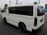 新車ハイエースＶ２８００ディーゼル４ＷＤ、ＤＸロングブラックエディション完成！！人気のアゲ系カスタム済みリアクーラーリアヒーター装備！デジタルインナーミラー、寒冷地仕様！フレックスパーツ多数装備！！