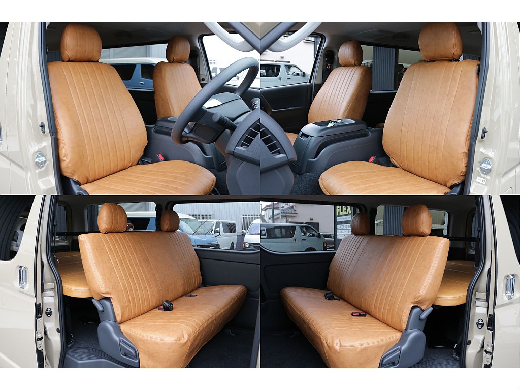 新品クラシックシートカバーキャメル装着済み！！