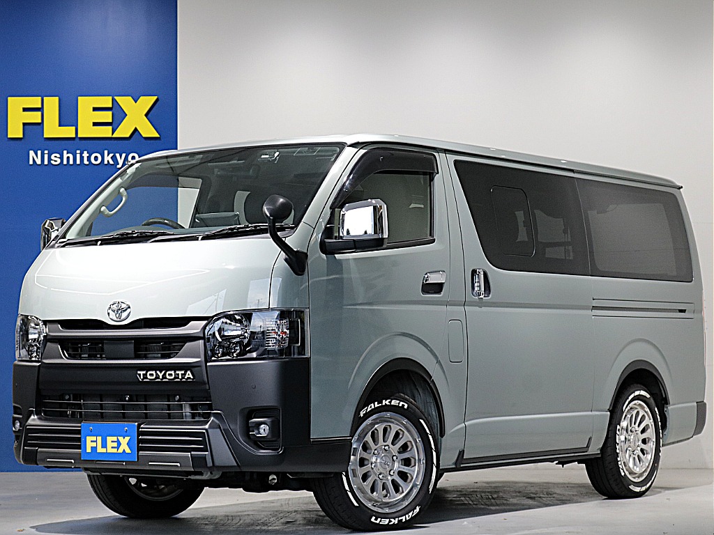 令和６年式アースカラーパッケージ２８００ディーゼル４WDカスタム車両入庫！大画面アルパインツインナビ装備オリジナルフロントバンパーMTS１７インチアルミオリジナルＬＥＤテールオリジナルベットＫＩＴ装備