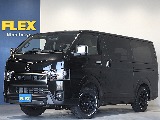 令和７年式ハイエースＶダークプライムＳ２８００ディーゼル４ＷＤカスタム車両入庫！オリジナルフロントバンパーオリジナル１６インチアルミオリジナルオーバーフェンダーオリジナルＬＥＤテールライトベットＫＩＴ