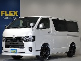 令和7年式ハイエースVダークプライムⅡカスタム車両入庫!オリジナルフロントスポイラーオリジナルオーバーフェンダーオリジナルLEDテールオリジナル17インチアルミナスカー17インチタイヤベットKIT装備
