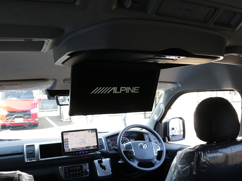 アルパインＢＩＧ－Ｘ１１インチＳＤナビメカレスモデル１２．８フリップダウンモニター装備！！