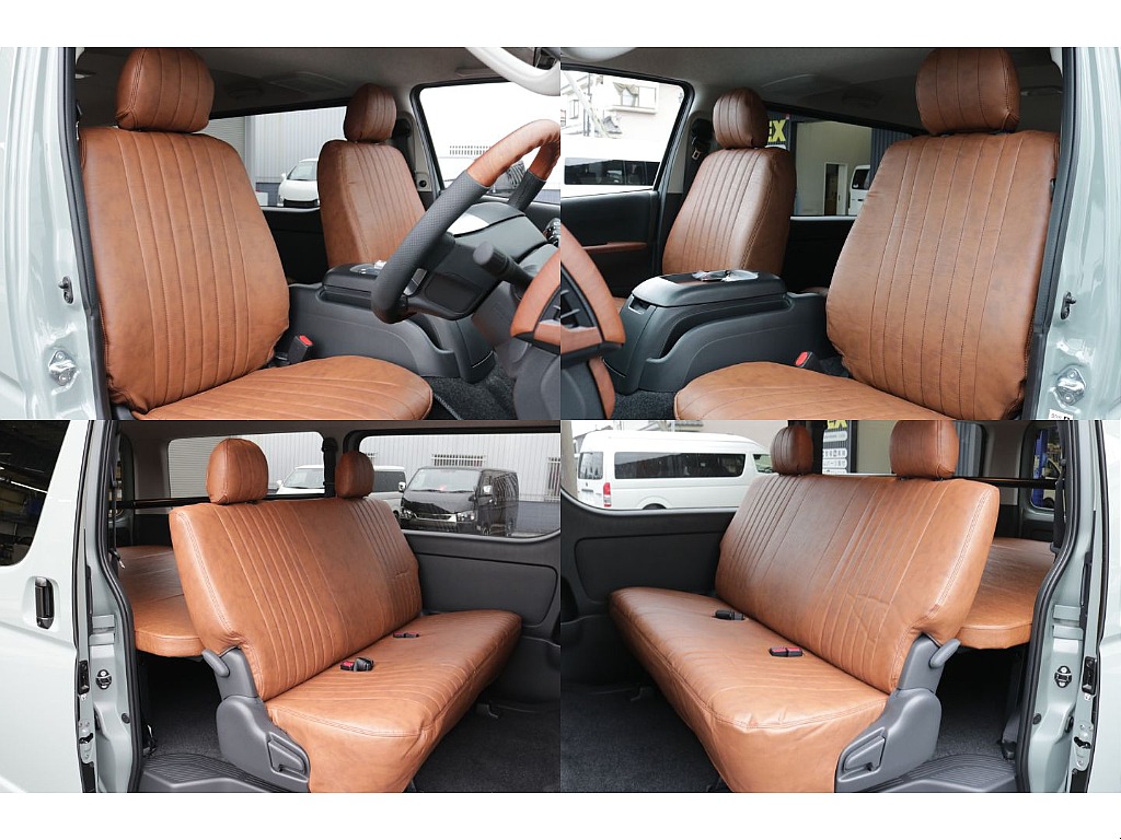 クラシックシートカバーブラウン装着済み！！