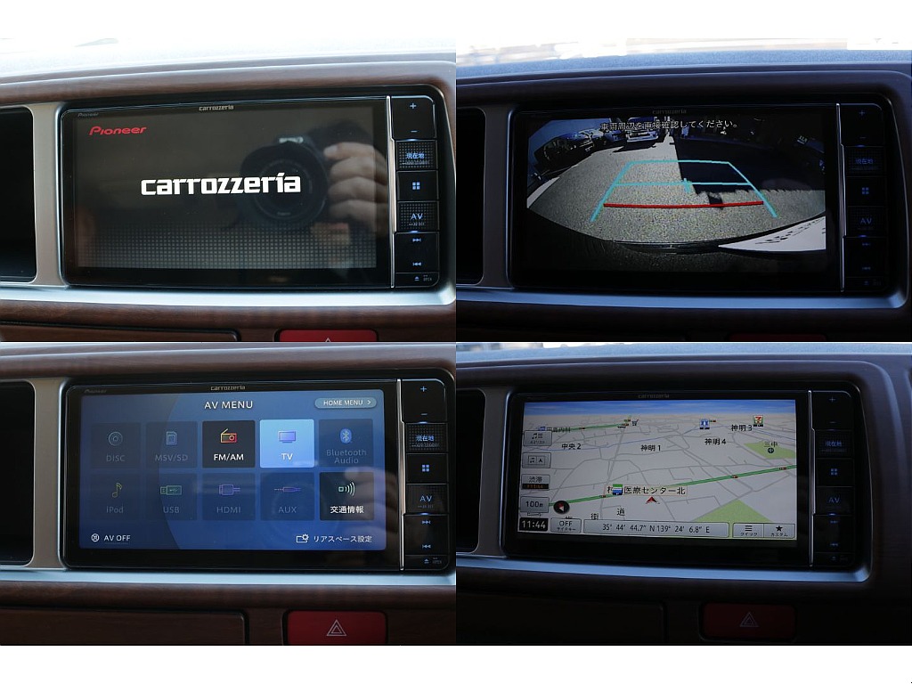 パイオニア製７インチＳＤナビ、バックカメラもナビ連動加工済み！！