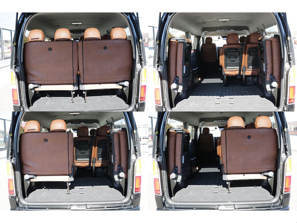 ４列目シートの跳ね上げも可能になります！！