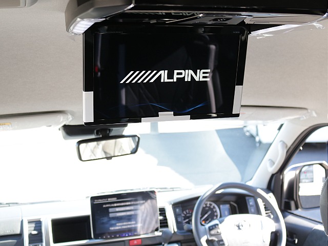 大画面アルパインＢＩＧ－Ｘ１１インチナビ、アルパイン１２．８プラズマクラスター付フリップダウンモニター装備！！