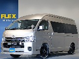 新車ハイエースワゴンファインテックツアラー２７００ガソリン４WDカスタム車両入庫！オリジナルフロントスポイラーオリジナルオーバーフェンダーオリジナルＬＥＤテールライトオリジナル１７インチアルミ装備！！