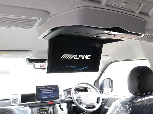アルパインＢＩＧ－Ｘ１１インチメカレスモデル、アルパイン１２．８フリップダウンモニター装備！！