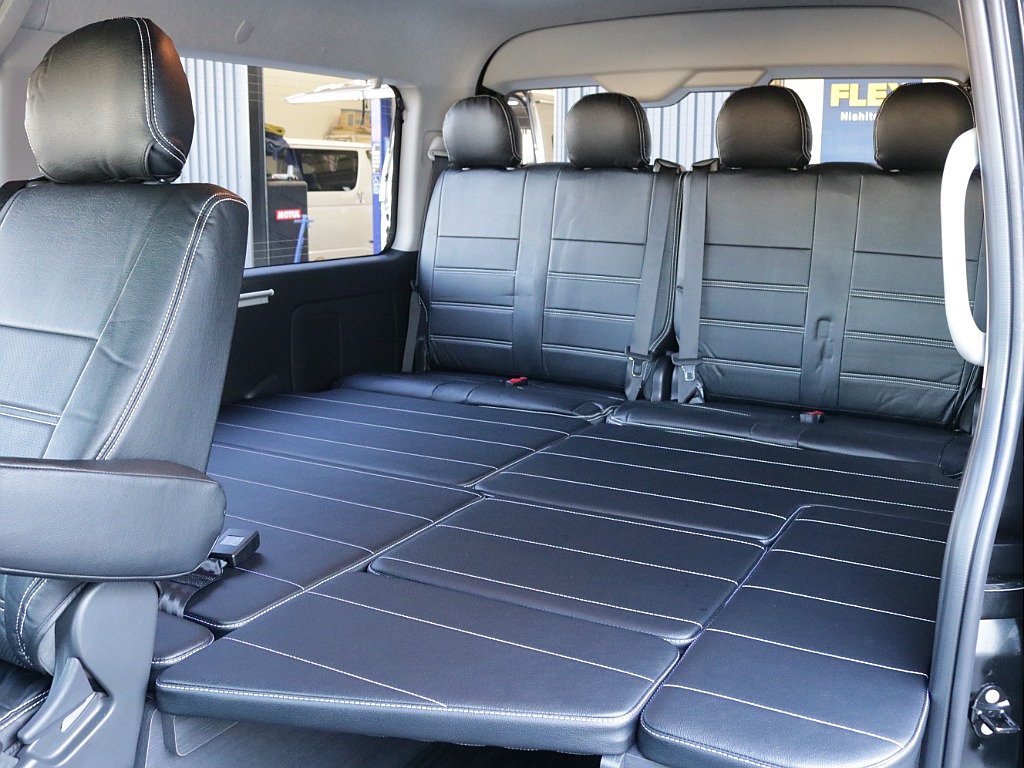 新車ワゴンＧＬ４ＷＤオリジナルＶｅｒ１シートアレンジブラックエディション完成！オリジナルフロントバンパーオリジナルオーバーフェンダーオリジナルＬＥＤテールオリジナル１６インチアルミアルパインナビ装備！