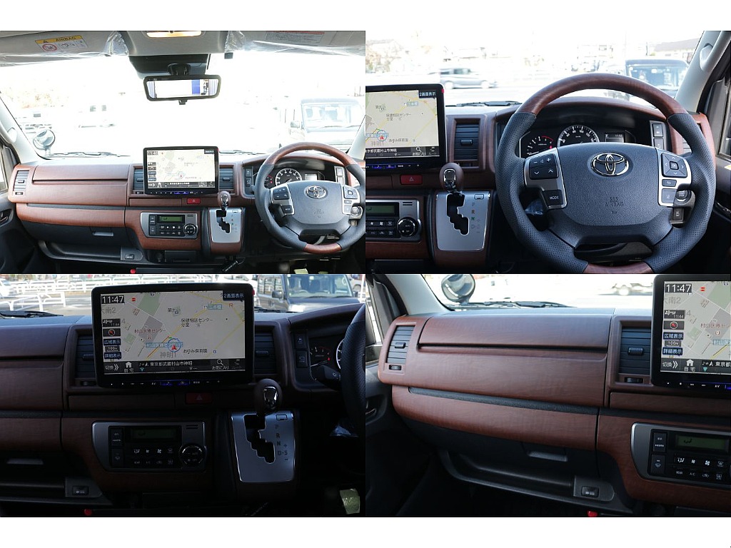 茶木目インテリアパネルＫＩＴ、コンビハンドル、シフトノブ装備！！