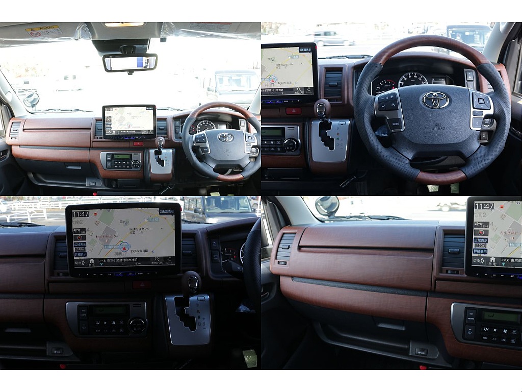 オリジナル茶木目インテリアパネルＫＩＴ、コンビハンドル、シフトノブ装備！！