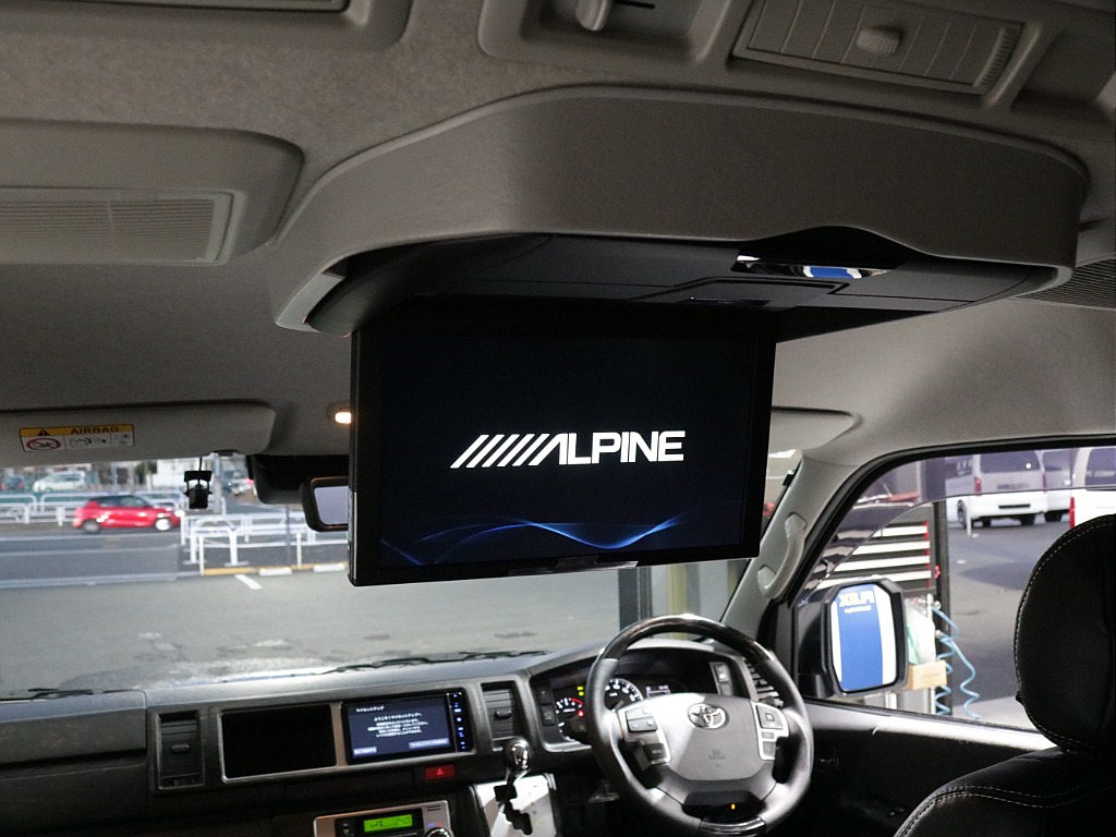 パイオニア７インチＳＤナビアルパイン１２．８フリップダウンモニター装備！！