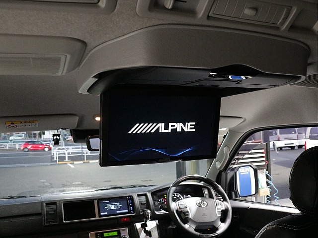 パイオニア７インチＳＤナビアルパイン１２．８フリップダウンモニター装備！！