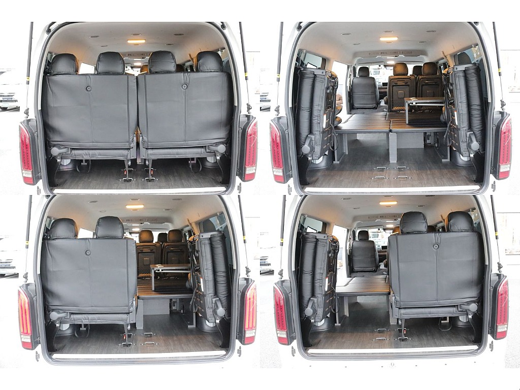 ４列目シートは跳ね上げ展開も可能になります！！