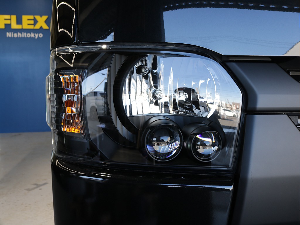 令和７年式ダークプライムⅡ２８００ディーゼル４WDブラックエディション完成！オリジナルフロントバンパーオリジナル１６インチアルミオリジナルオーバーフェンダーオリジナルベットKITアルパインＢＩＧ－Ｘ！