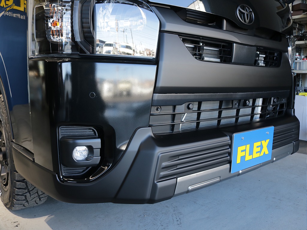 令和７年式ダークプライムⅡ２８００ディーゼル４WDブラックエディション完成！オリジナルフロントバンパーオリジナル１６インチアルミオリジナルオーバーフェンダーオリジナルベットKITアルパインＢＩＧ－Ｘ！