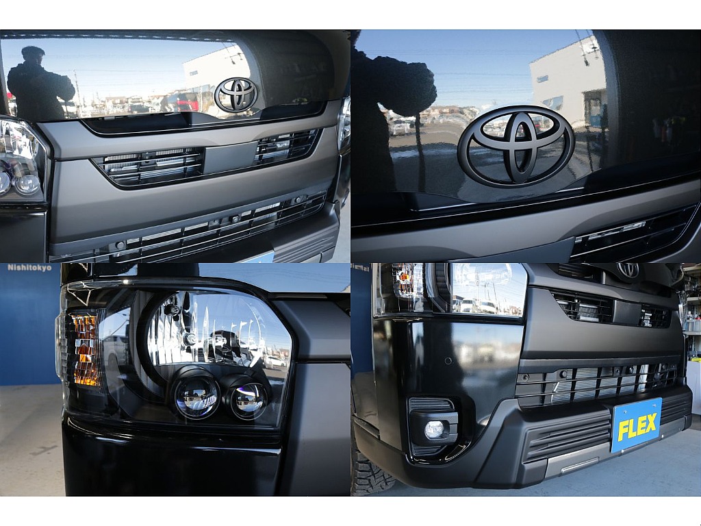 フロントグリル、トヨタエンブレム、インナーブラックライト加工済み！！