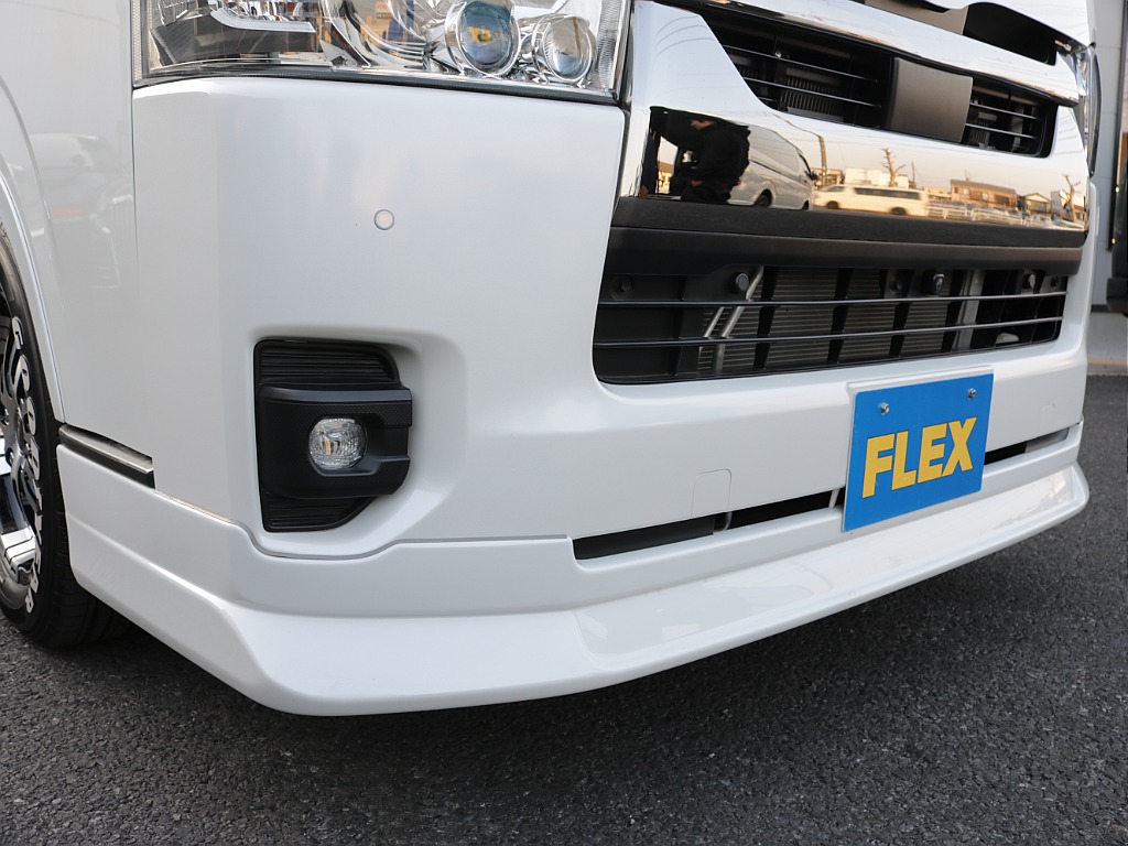 令和５年式ダークプライムⅡ２０００ガソリン２WDフレックスカスタム車両入庫！オリジナルスポイラーオリジナルオーバーフェンダーオリジナルＬＥＤテールライトオリジナル１７インチアルミ床張りベットＫＩＴ装備