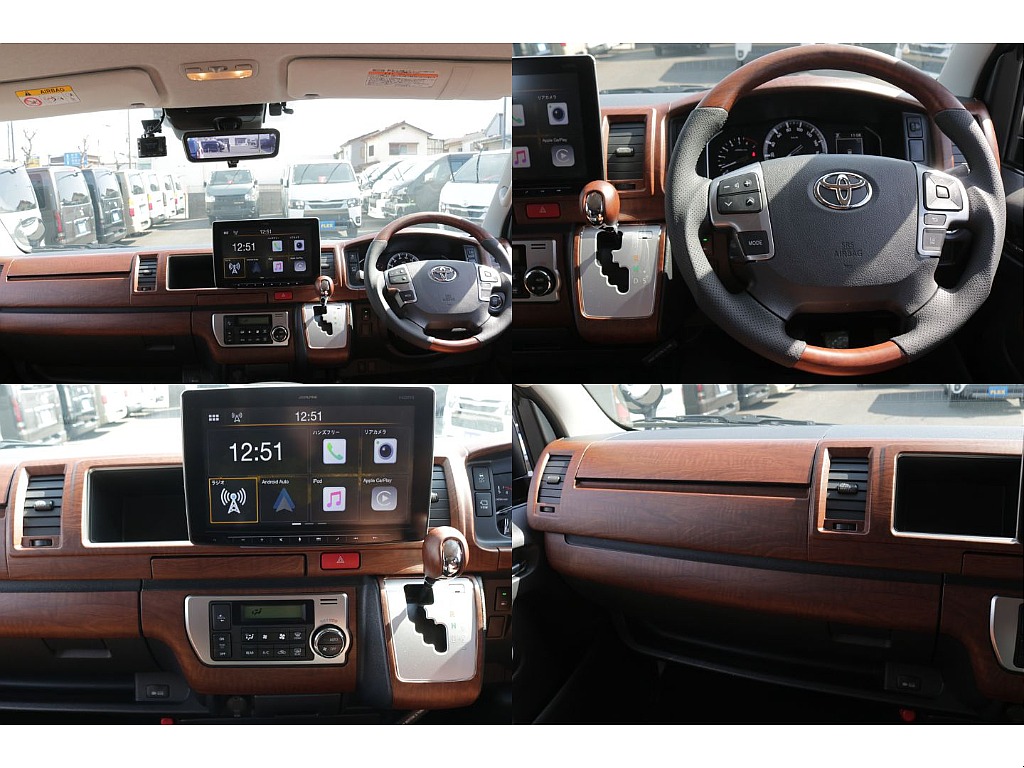 茶木目インテリアパネルＫＩＴ、コンビハンドル、シフトノブ装着済み！！