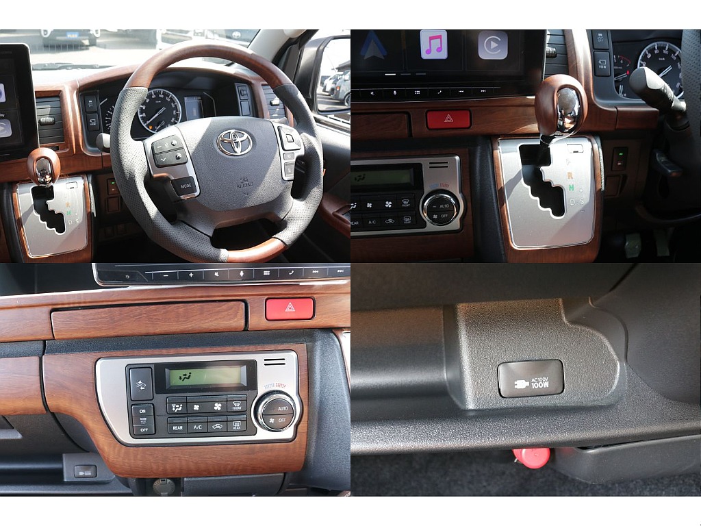 茶木目コンビハンドル、シフトノブ、交換済み！！