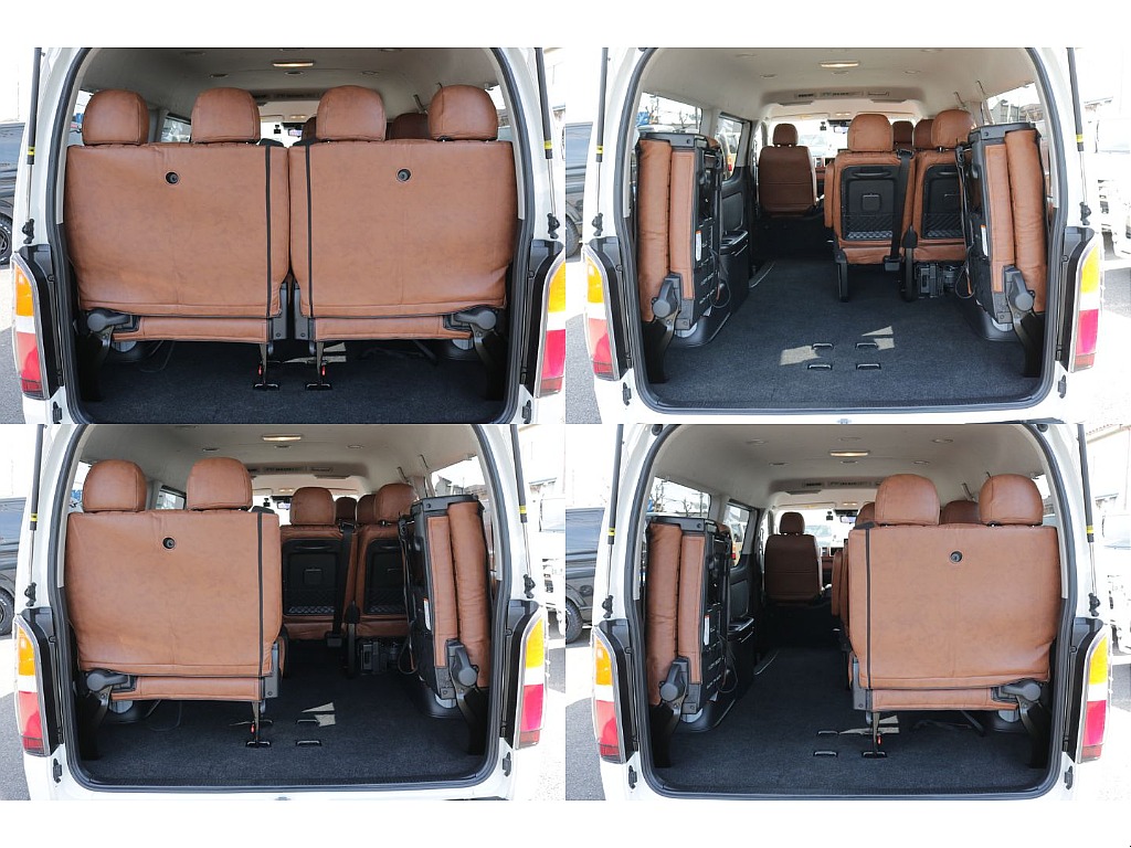 ４列目シートは跳ね上げ展開も可能になります！！