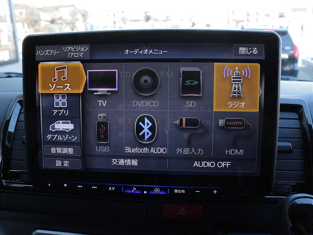 令和８年式ダークプライムⅡ２０００ガソリン２WDカスタム車両入庫！！オリジナルフロントスポイラーオリジナルオーバーフェンダーオリジナルＬＥＤテールオリジナル１７インチアルミアルパインＢＩＧ－Ｘナビ装備