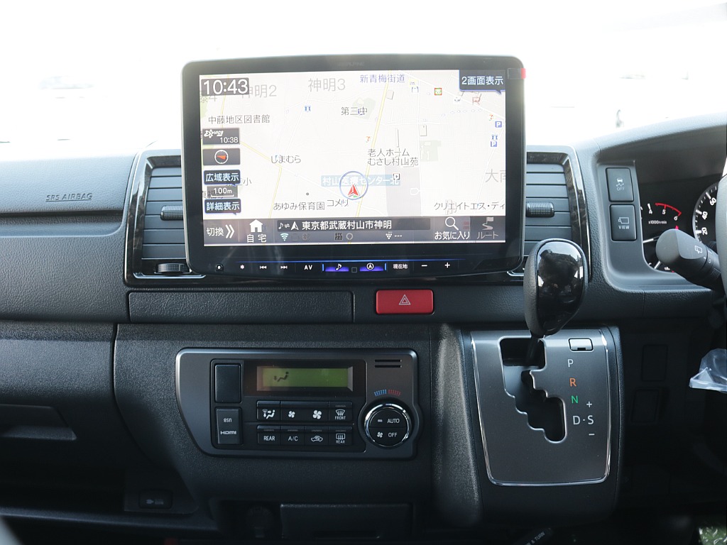 令和７年式ダークプライムⅡ２８００ディーゼルターボ４WDカスタム車両入庫！オリジナルフロントバンパーオリジナルオーバーフェンダーオリジナル１６インチアルミオリジナルＬＥＤテールＢＩＧ－Ｘ１１インチナビ