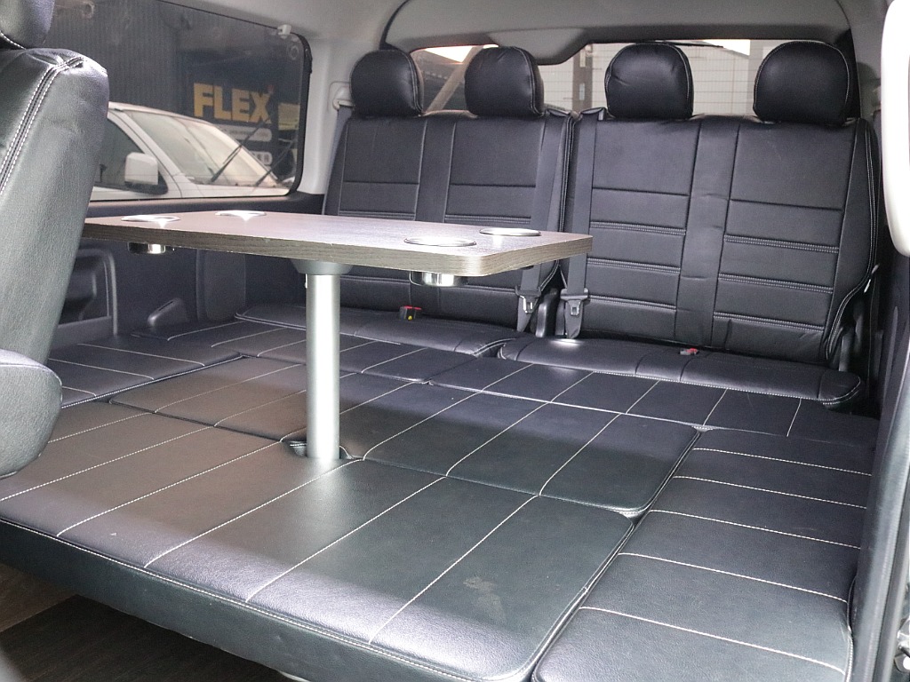 買取直販！２７年式ワゴンＧＬファミリーに好評のＶｅｒ１シートアレンジ施工車両入庫！！オリジナルスポイラー２インチローダウン済みオリジナルオーバーフェンダーオリジナルテールライト新品パーツ多数装備！！