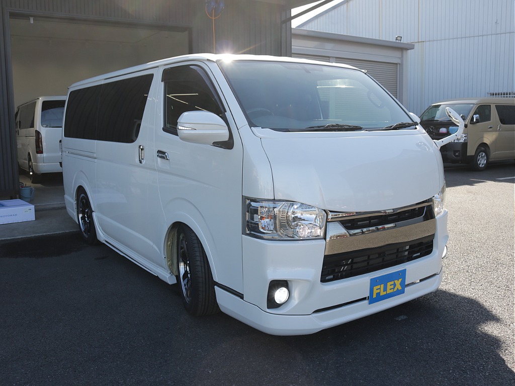 H２９年式ダークプライムカスタム車両入庫！新作１８インチアルミ装備！アルパインBIG-X９インチ、１２．８フリップダウン装備！！