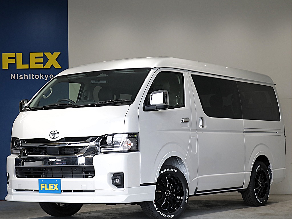 新車９型モデルワゴンＧＬ２７００ガソリン４ＷＤカスタム車両入庫！！新品オリジナルフロントスポイラー新品オーバーフェンダー新品１７インチアルミ新品ナスカー１７インチタイヤオリジナルベットＫＩＴ装備！！