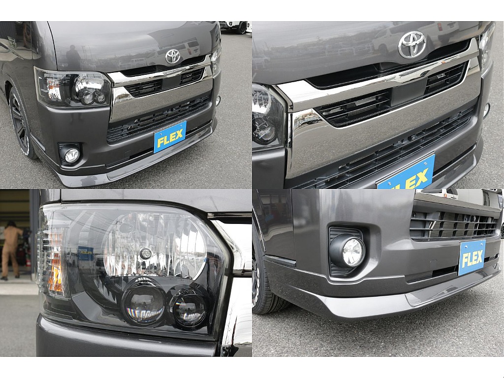 ヘッドライトインナーブラック（202）、新品オリジナルフロントスポイラー装着済み！！