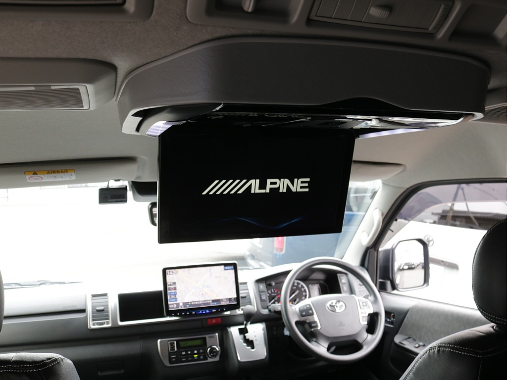 大画面アルパインＢＩＧ－Ｘ１１インチナビアルパイン１２．８フリップダウンモニター装備！！