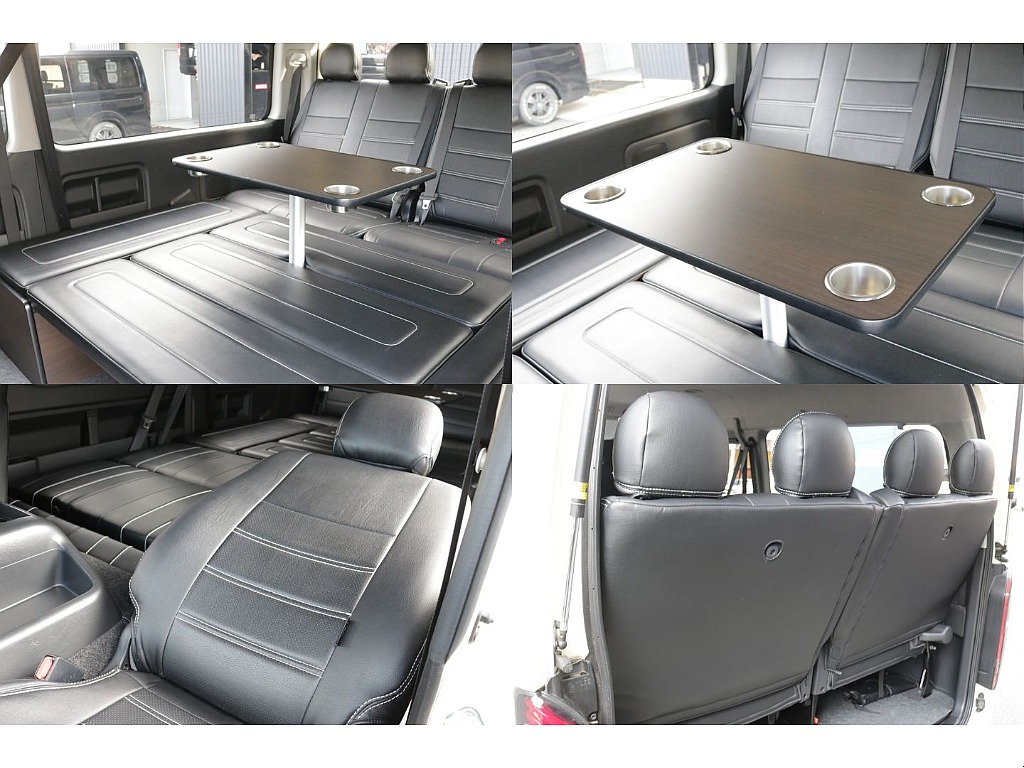 助手席、４列目シートはリクライニング加工済み！！